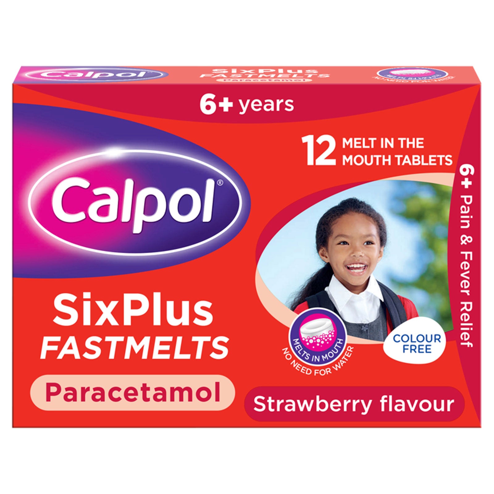 Calpol SixPlus Fastmelt Tablets – 12 Tablets | High Quality Health & Wellbeing Product Online - Product Image Calpol SixPlus Fastmelt Tablets – 12 Tablets | High Quality Health & Wellbeing Product Online - Product Image
